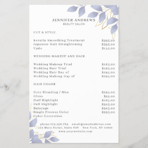 Prospectus 14 Cm X 21,6 Cm Feuillage blanc moderne