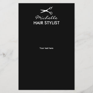 Prospectus 14 Cm X 21,6 Cm Fils de coiffeur personnalisés pour salon de coiff