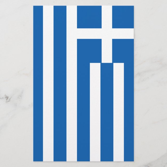 Prospectus 14 Cm X 21,6 Cm Flag de Greece (Devant)