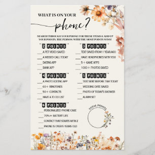 Prospectus 14 Cm X 21,6 Cm Fleur sauvage d'automne Qu'est-ce que sur téléphon