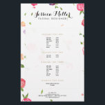 Prospectus 14 Cm X 21,6 Cm Flore d'aquarelle vintage Flore de l'artisanat Des<br><div class="desc">Coordonner avec le modèle Vintage de carte d'affaires Florals Craft Designer II à 12 h 01. Une illustration florale délicate et colorée d'aquarelle est combinée à votre nom ou nom d'entreprise dans un traitement de type élégant sur ce modèle unique. Cette expression artistique est très appréciée des artisans, des designers...</div>