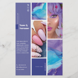 Prospectus 14 Cm X 21,6 Cm Flyer 14 cm x 21,6 cm Beauté & Nail art