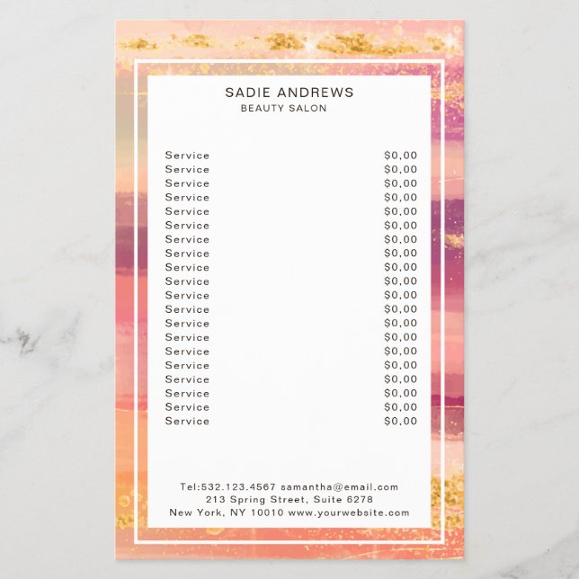 Prospectus 14 Cm X 21,6 Cm Flyer Abstrakt moderne (Devant)