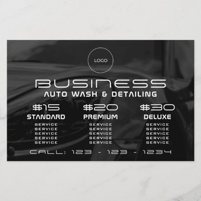 Prospectus 14 Cm X 21,6 Cm Flyer automobile moderne et élégant (Devant)