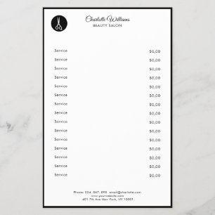 Prospectus 14 Cm X 21,6 Cm Flyer de coiffeur