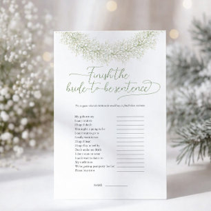 Prospectus 14 Cm X 21,6 Cm Flyer de jeu de mariage : Finissez la phrase
