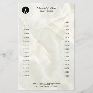 Prospectus 14 Cm X 21,6 Cm Flyer Friseur Marmor