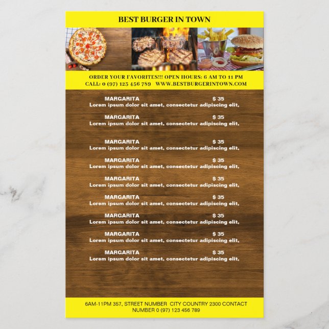 Prospectus 14 Cm X 21,6 Cm Flyer rustical (Devant)