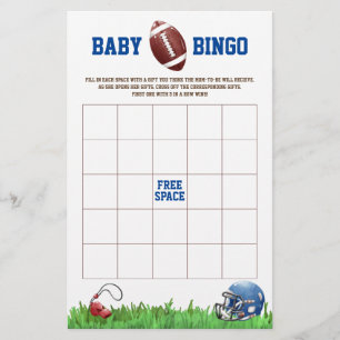 Prospectus 14 Cm X 21,6 Cm Football Baby BINGO Baby shower Jeu