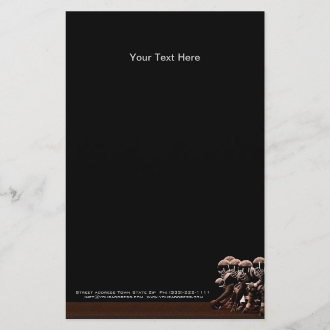 Prospectus 14 Cm X 21,6 Cm Fourniture d'un bureau de football américain - Cir (Devant)