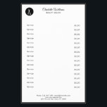 Prospectus 14 Cm X 21,6 Cm Friseur Flyer<br><div class="desc">Moderne Friseur Flyer mit Schere-Design,  Schwarz,  Weiß. Fügen Sie Ihre Kontaktinformationen auf der Rückseite hinzu.</div>