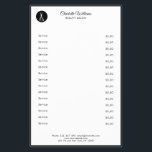 Prospectus 14 Cm X 21,6 Cm Friseur Flyer<br><div class="desc">Moderne Friseur Flyer mit Schere-Design,  Schwarz,  Weiß. Fügen Sie Ihre Kontaktinformationen auf der Rückseite hinzu.</div>