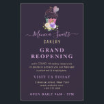 Prospectus 14 Cm X 21,6 Cm GRAND RÉOUVERTURE | entreprise de boulangerie mauv<br><div class="desc">Annoncez votre grande réouverture avec ce joli design violet. le texte peut être personnalisé.</div>