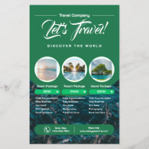 Green Modern Pastel Agence de Voyage Promo