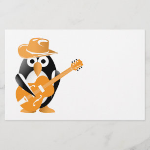 Prospectus 14 Cm X 21,6 Cm Guitariste pingouin