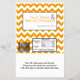 Prospectus 14 Cm X 21,6 Cm Hershey's Large Bar Wrapper Jaune Grey Chevron