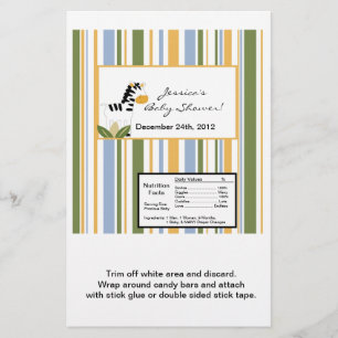 Prospectus 14 Cm X 21,6 Cm Hershey's Large Bar Wrapper Safari Friends