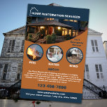 Prospectus 14 Cm X 21,6 Cm Home Restoration Services Business<br><div class="desc">Présentation de notre circulaire d'affaires Services de restauration à domicile Ce prospectus est un outil puissant pour communiquer avec les propriétaires qui ont besoin de services spécialisés de réparation et de rénovation. Ce dépliant captivant met en évidence des services essentiels comme la restauration de l'eau, des incendies et des vents,...</div>