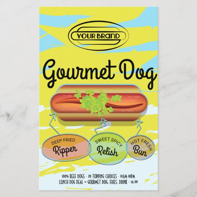 Prospectus 14 Cm X 21,6 Cm Hot Dog (Devant)
