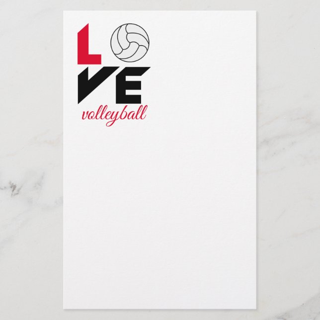 Prospectus 14 Cm X 21,6 Cm I Love volleyball (Devant)
