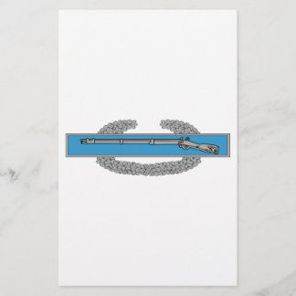 Prospectus 14 Cm X 21,6 Cm Insigne de l'Infanteur de combat CIB Armée Vétéran