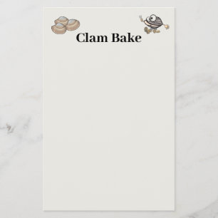 Prospectus 14 Cm X 21,6 Cm Invitation Clam Bake