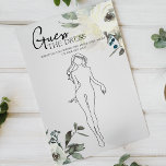 Prospectus 14 Cm X 21,6 Cm Ivory White Floral Bridal Jeu Guess Dress<br><div class="desc">Devinez le jeu de douche nuptiale habillée. Donnez à chaque invité une carte et demandez-lui de deviner dessiner ce qu'ils pensent que la future mariée portera le jour de son mariage. Aquarelle botanique,  ivoire blanc floral. Les articles correspondants pour compléter votre collection d'événements sont disponibles dans notre boutique Zazzle!</div>