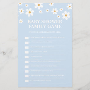Prospectus 14 Cm X 21,6 Cm Jeu Baby shower de marguerite