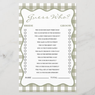 Prospectus 14 Cm X 21,6 Cm Jeu de devinette de baby shower "Fresh off the Mar