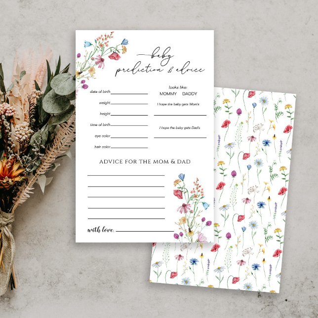 Prospectus 14 Cm X 21,6 Cm Jeu de prédictions fleurs sauvages (Créateur téléchargé)