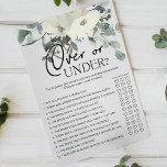 Prospectus 14 Cm X 21,6 Cm Jeu Floral Blanc D'Ivoire Sous<br><div class="desc">Au-dessus ou sous la douche nuptiale jeu. Aquarelle botanique,  ivoire blanc floral. Les articles correspondants pour compléter votre collection d'événements sont disponibles dans notre boutique Zazzle!</div>