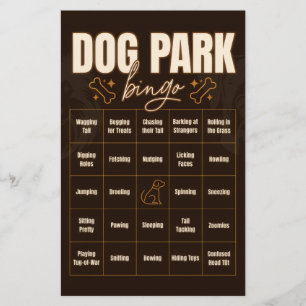 Prospectus 14 Cm X 21,6 Cm Jeu interactif de bingo au parc canin