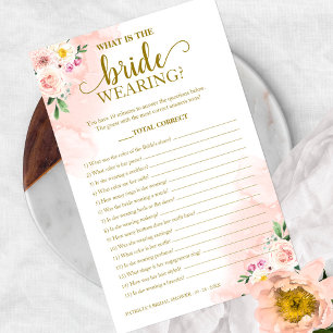 Prospectus 14 Cm X 21,6 Cm Jeu Quel Est Le Vêtement De La Mariée Fleurs Dorée