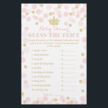 Prospectus 14 Cm X 21,6 Cm Jeux de baby-shower Princess Crown prix Rose & Or<br><div class="desc">Ce design fait partie de notre thème de baby-shower "Princess Crown" en rose et or. La collection de produits coordonnés est disponible dans notre boutique, zazzle.com/doodlelulu*. Contactez-nous si vous avez besoin de ce design appliqué à un produit spécifique pour créer votre propre article ou cadeau unique assorti ! Merci beaucoup...</div>