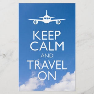 PROSPECTUS 14 CM X 21,6 CM KEEP CALM ET TRAVEL