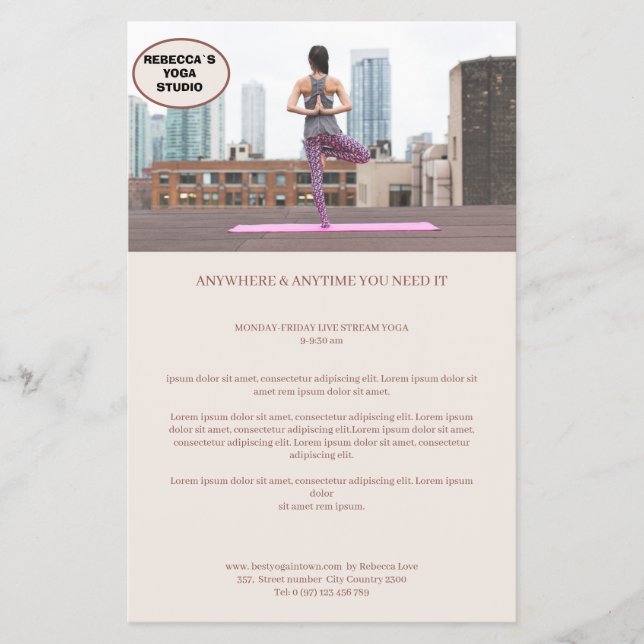 Prospectus 14 Cm X 21,6 Cm Kundenspezifischer Foto (Devant)