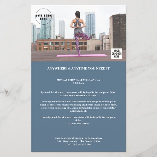 Prospectus 14 Cm X 21,6 Cm Kundenspezifischer Foto (Devant)