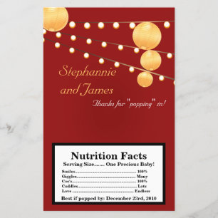 Prospectus 14 Cm X 21,6 Cm Lanterne en papier à capuchon à micro-ondes sur ro