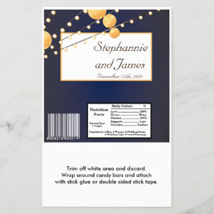 Prospectus 14 Cm X 21,6 Cm Lanternes en papier à mouchoir Hershey's sur bleu