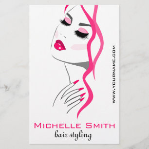 Prospectus 14 Cm X 21,6 Cm Lashes Manucure Cheveux rose fille marque de beaut