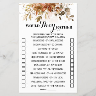 Prospectus 14 Cm X 21,6 Cm L'Automne Voulaient-Ils Plutôt Chuter Couple Douch