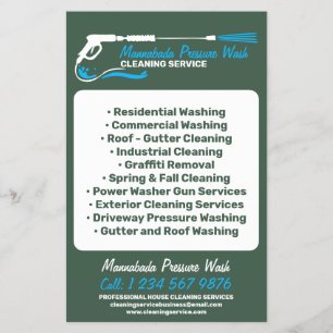 Prospectus 14 Cm X 21,6 Cm Lavage de pression puissance de lavage professionn