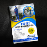 Prospectus 14 Cm X 21,6 Cm Lave-linge à pression jaune bleu Services propres<br><div class="desc">Faites la promotion de votre expertise en lavage de puissance avec ce modèle de flyer dynamique et professionnel ! Ce design est doté d'un agencement audacieux et d'un grand espace pour présenter vos services, vos coordonnées et vos offres spéciales. Facilement personnalisable pour correspondre à votre marque et attirer de nouveaux...</div>