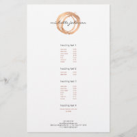 Liste de prix des cercles peints en or rose faux l