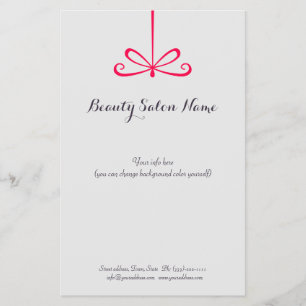 Prospectus 14 Cm X 21,6 Cm Liste de prix pour cheveux gris simple Liste de pr