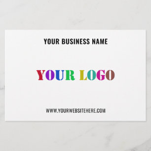 Prospectus 14 Cm X 21,6 Cm Logo d'entreprise personnalisé et prospectus promo