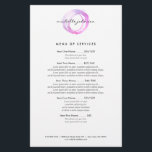 Prospectus 14 Cm X 21,6 Cm Logo Luxe Pink Cercle Designer<br><div class="desc">Un cercle bio peint dans les tons rose et violet devient un logo de luxe sur ce modèle personnalisable avec l'ajout de votre nom ou nom d'entreprise dans un traitement de type chic. Utilisez ces dépliants pour les listes de prix, les menus de service, les articles promotionnels et bien plus...</div>