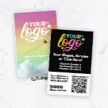 Prospectus 14 Cm X 21,6 Cm Logo moderne QR Code Black White Rainbow Photo<br><div class="desc">Flyer moderne QR Code pour impressionner les clients ! Taille du papier demi-lettre, qualité couleur et impression recto verso, disponible pour customiser avec votre logo, texte, photo, icônes de médias sociaux et votre propre code QR ! Utilisez votre QR CODE personnalisé pour amener vos clients à se connecter avec vos...</div>
