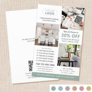 Prospectus 14 Cm X 21,6 Cm Logo Photo Personnalisé Professionnel Marketing Ve