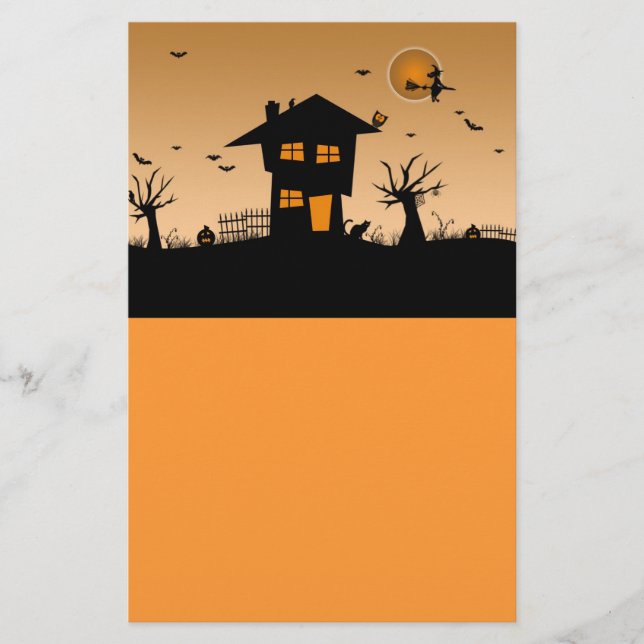 Prospectus 14 Cm X 21,6 Cm Maison hantée d'Halloween (Devant)